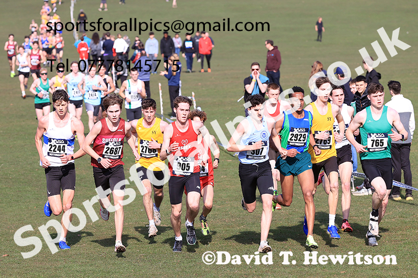 Mens under-20s 2025 UK CAU Inter Counties Cross Country Champs., Wollaton Park, Nottingham. Photo: David T. Hewitson/Sports for All Pics